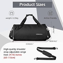 Gym Bag for Women,Sports Bag with Shoes Compartment