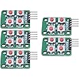 5PCS Keyboard Module 2x2 Scan Buttons Keyboard Module 4 Keypad Module Push Button Switch Module for Electrical Control