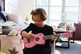 Vilac 8306 Red Wooden Guitar for Kids Ages 3+ Beginner Musical Toy 52cm view 2
