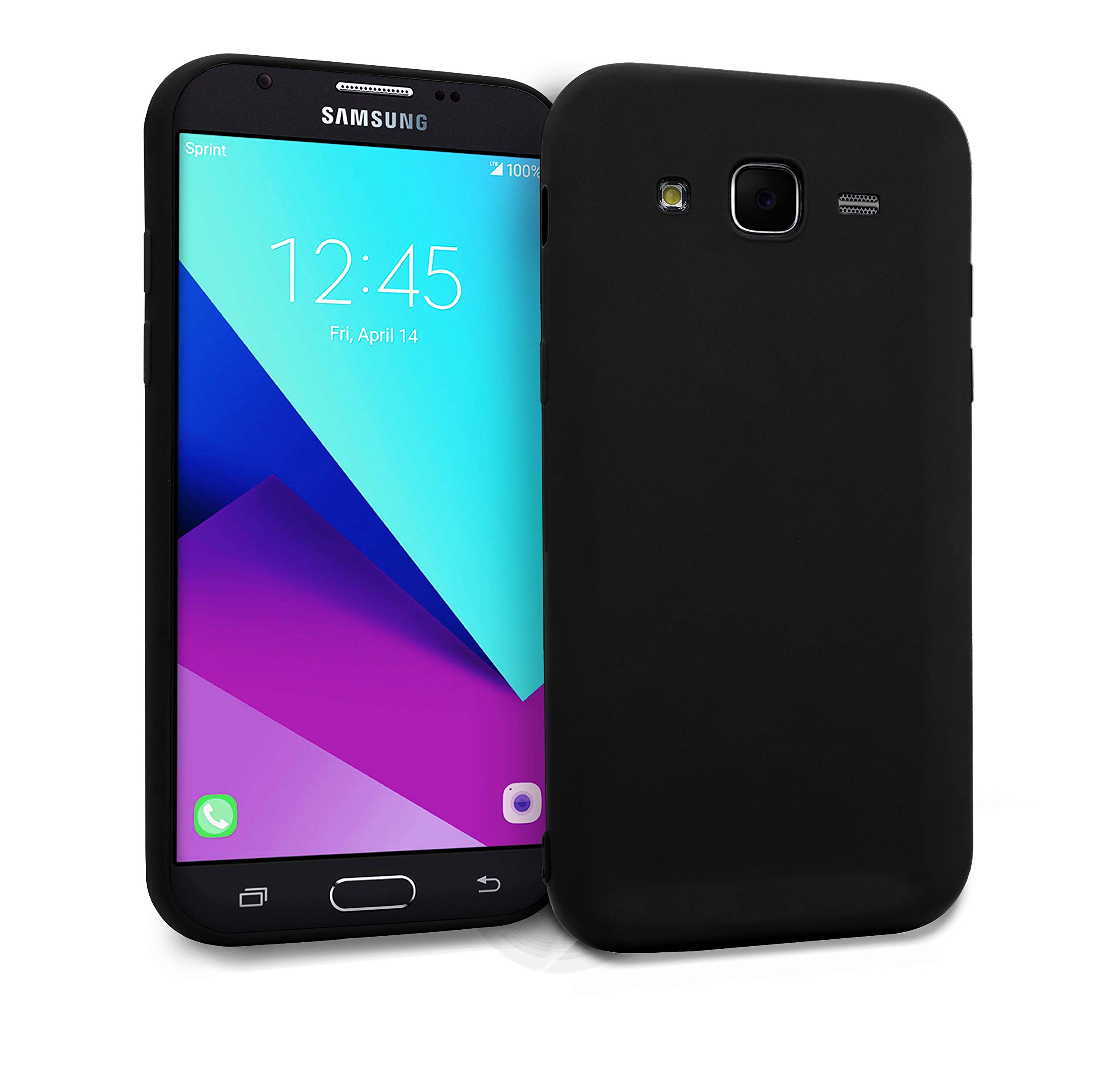 MyGadget TPU Etui en silicone pour - Samsung Galaxy J7 (2016) - Ultra-mince (1,2 mm) manchon en caoutchouc de lumière douce Housse en silicone Case Black