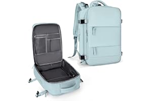 coowoz Large Travel Backpack For Women Men,Carry On Backpack,Hiking Backpack Waterproof Outdoor Sports Rucksack Casual Daypack Travel Essentials（Blue）