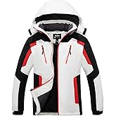 Skieer Men's Waterproof Ski Jacket Winter Snow Coat Windproof Snowboarding Jackets Warm Raincoat