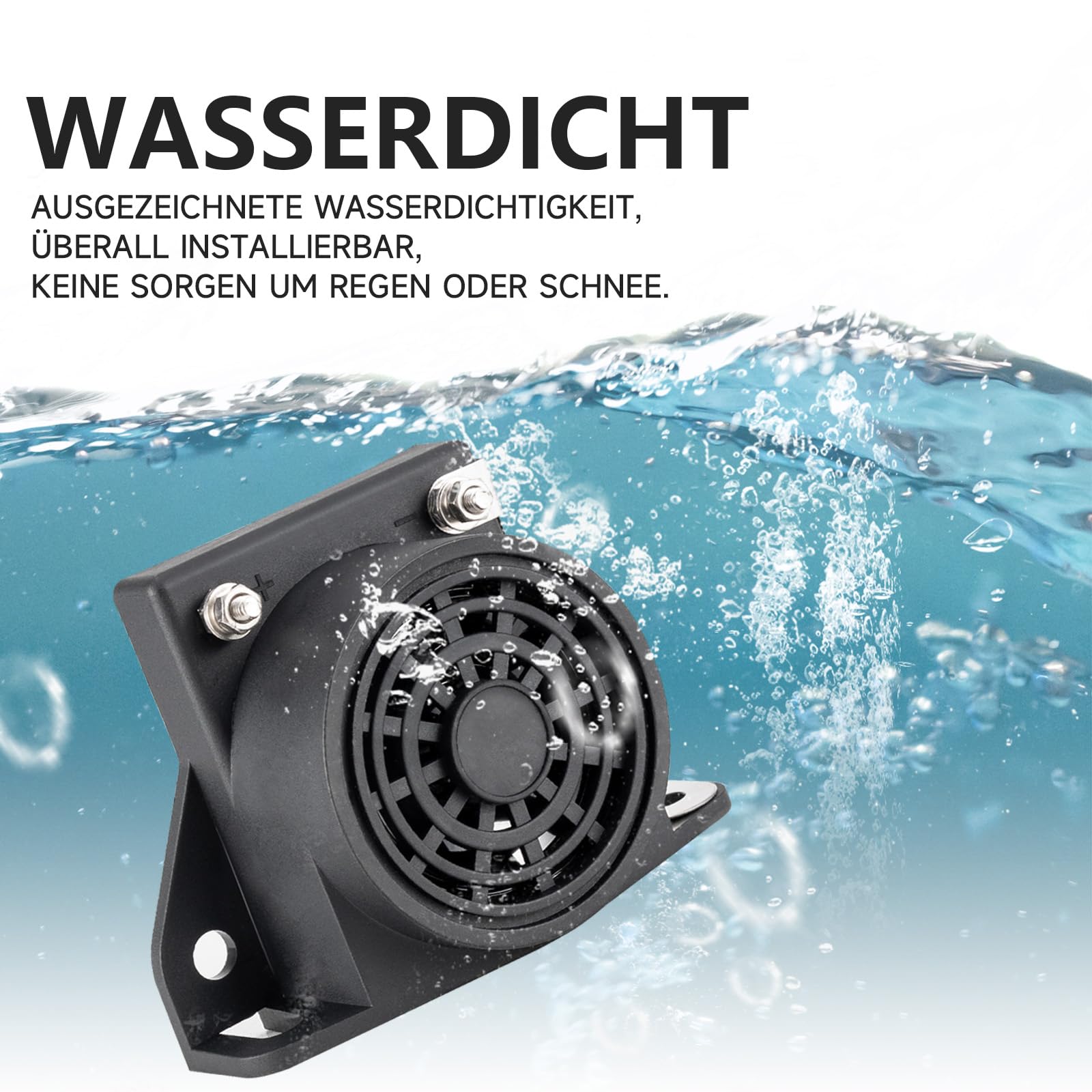 Warnsignal Rückfahr Rückfahrwarner Warner Warnton Beeper Piepser 105dB 12V-48V, Piepser Rückfahr Signal Warnsignal Beeper Rückfahrwarner Auto Backup Alarm 12V FARBIN 3