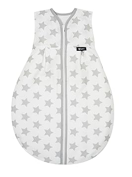 Alvi Kugelschlafsack Molton | Alvi Sommerschlafsack | Kinderschlafsack ärmellos 100% Baumwolle | Unwattierter Alvi Außensack 
