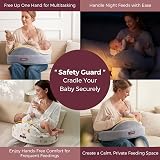 momcozy Memory Foam Nursing Pillow Starry Sky High-Rebound Support view 6