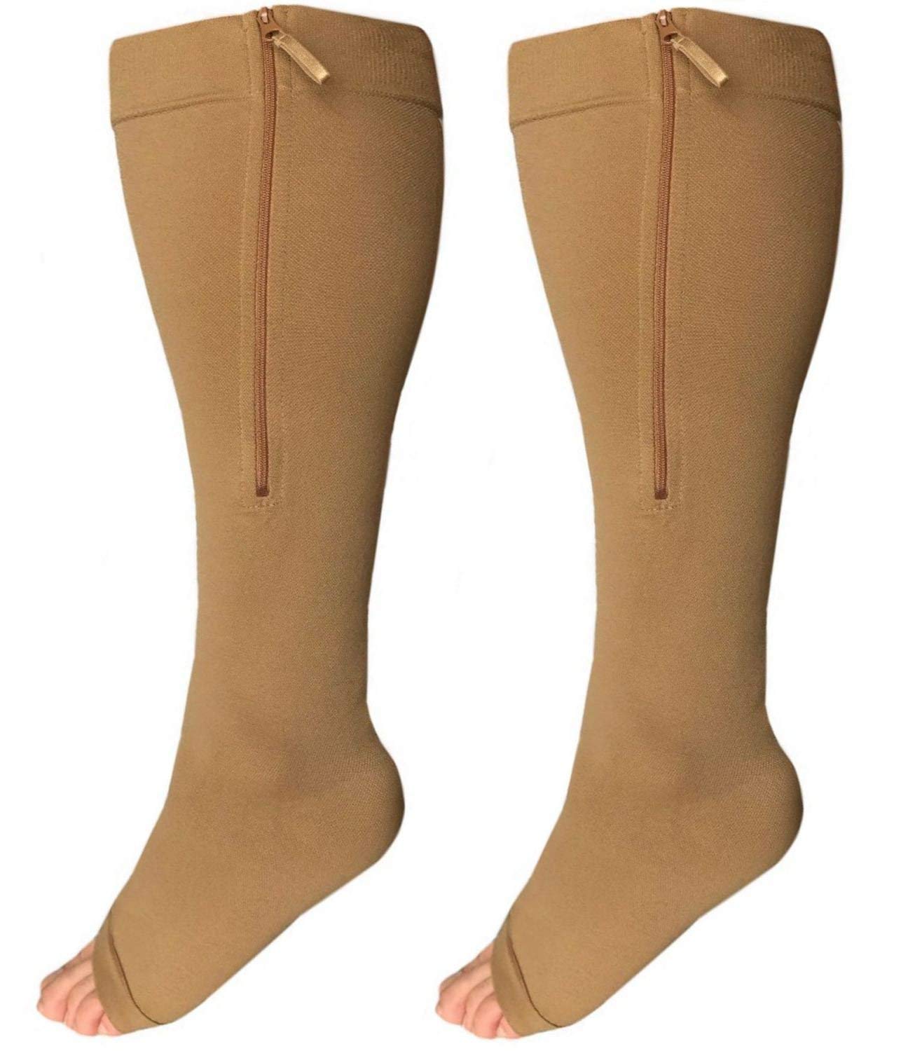 Runee Extra Wide Open Toe Medical Graded Knee High
