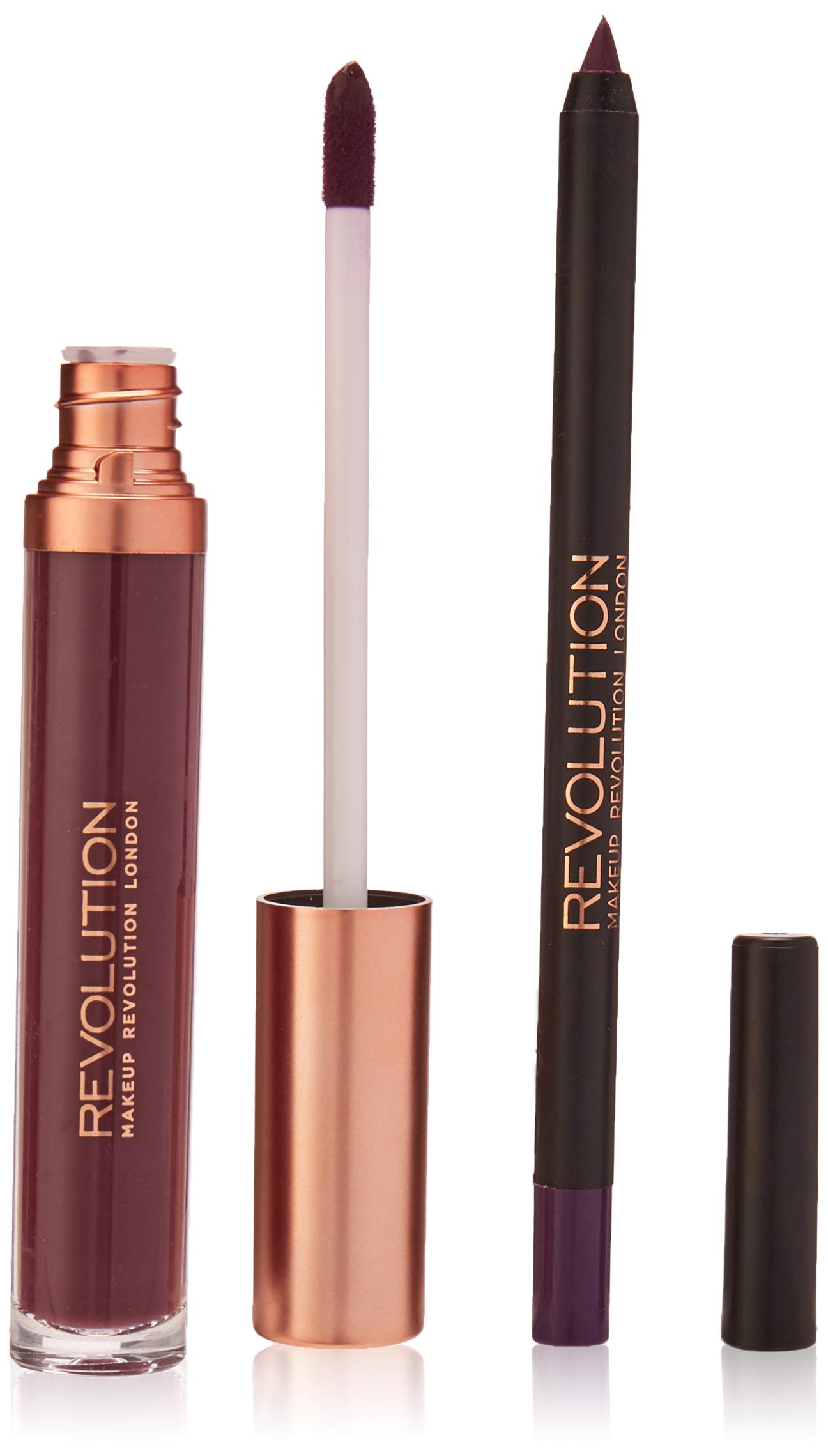 MAKEUP REVOLUTION Royal Retro Luxe Matt Lip Kit, Pack of 2