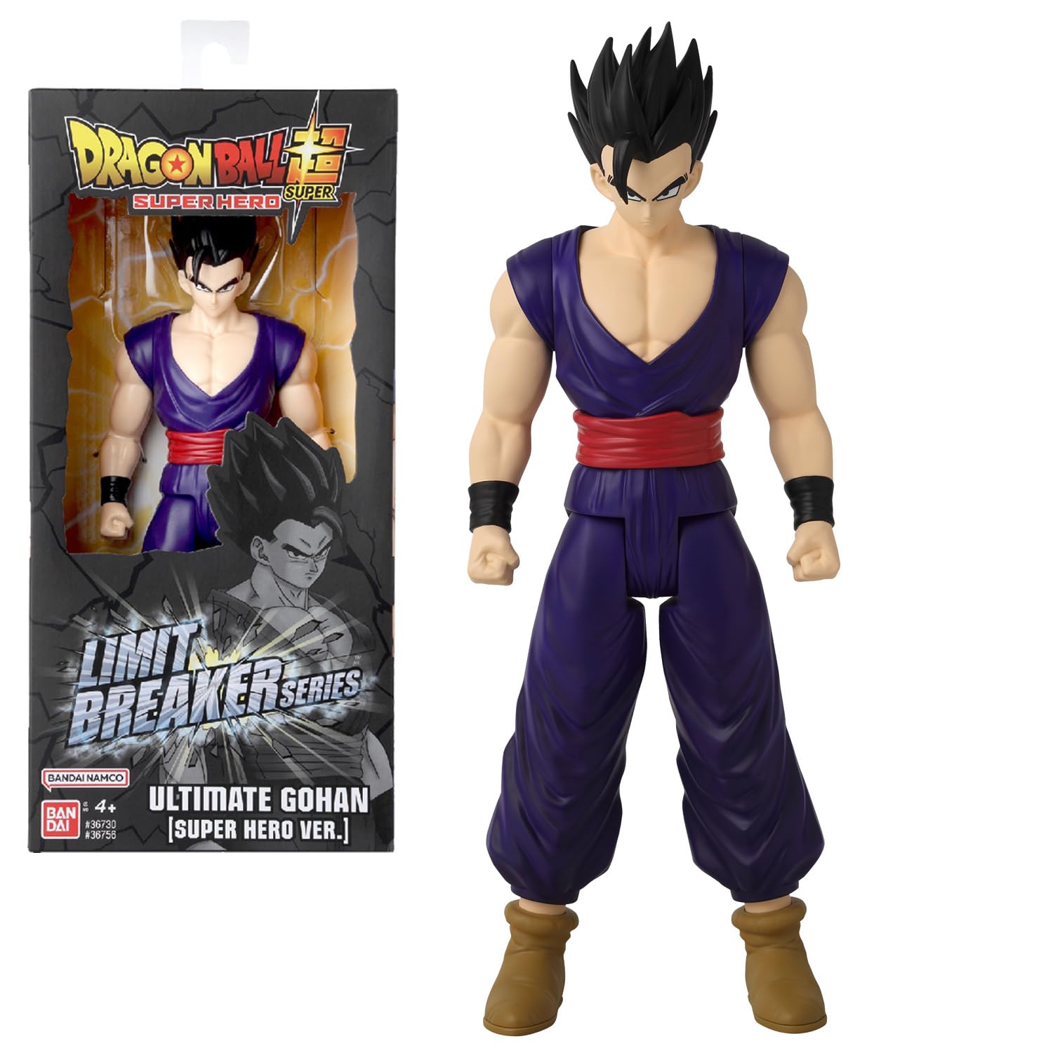 Bandai - Dragon Ball Super - Giant Limit Breaker Figurine - Ultimate Gohan Articulated Figure - Official Dragon Ball Licence - Large Ultimate Gohan Figure 30 cm - Toy for Children 4 Years and Up - — image 1