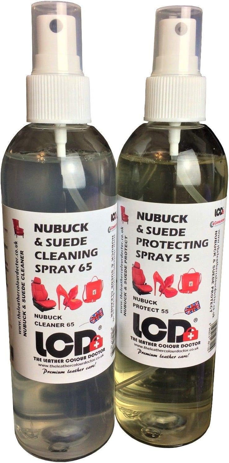 LCD Suede & Nubuck Shoe Boot Dye, Handbag Gloves Vibrant Colour Choice 250 ml (Suede Protect)