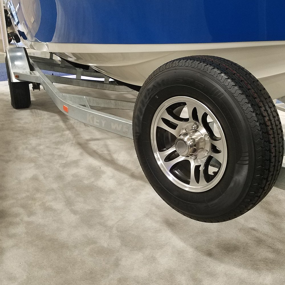 Automotive Black HWT S524545B 12X4 5/4.5 Aluminum S5 Trailer Wheel Wheels