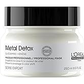 L’Oreal Professionnel Metal Detox Hair Mask - Sulfate-Free Deep Conditioner & Treatment For Dry or Damaged & All Hair Types, Prolongs Hair Color, Prevents Damage & Adds Softness