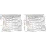 Bead Storage Solutions Elizabeth Ward 45 Piece Stackable Plastic Organizer Tray with 42 Compartments in Assorted Sizes, Label