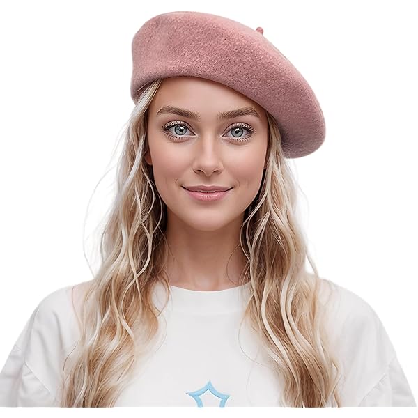 Womens French Retro Beret Hat Knitted Thickened Warm Cap  display picture 1