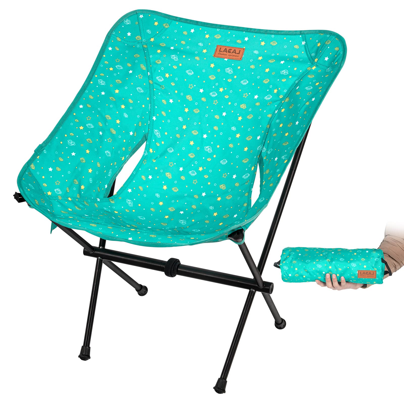 Photo 1 of G2 GO2GETHER Protable Lightweight Chair for Youth, Compact Folding Size 15.7“×4.7", Only Weights 2.6lbs, 600D Oxford Fabric, Durable Aluminum Alloy Frame, Easy to Storage & Carry (Green)