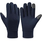 Cierto Winter Gloves Men Women: Touch Screen Thermal Polar Fleece Gloves, Warm Gloves for Running Cycling Driving Hiking