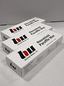 Blended Waxes, Inc. Household Paraffin Wax 1lb. Block- Paraffin Wax for Canning, Candle Making and Everyday Use