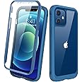 Diaclara Designed for iPhone 12/12 Pro Case, Full Body Rugged Case with Built-in Touch Sensitive Anti-Scratch Screen Protecto