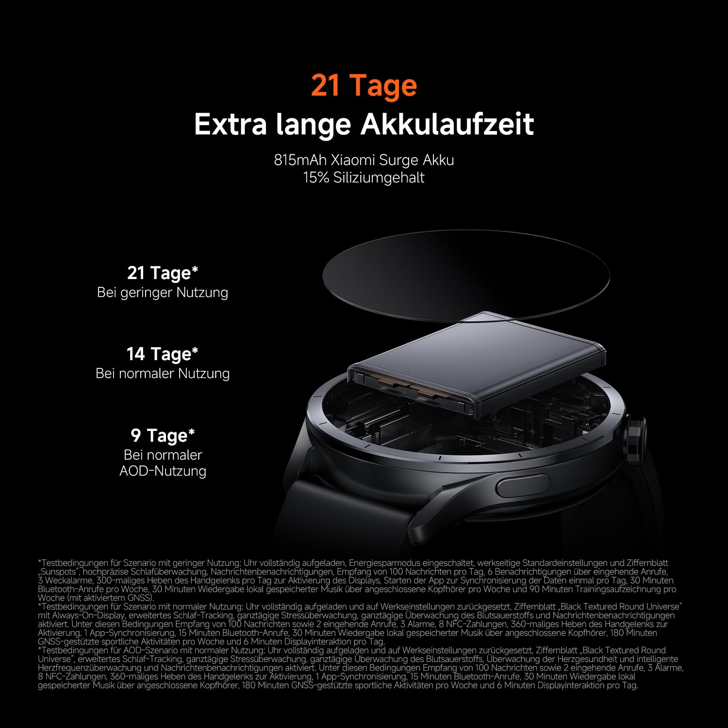 XIAOMI Watch S5 46mm, Smartwatch für Damen/Herren, 1,48" AMOLED, Fitness-Tracker mit Herzfrequenz- und Schlafüberwachung, 21 Tage Akku, 150+ Sportmodi, Dualband-GPS, NFC, Android&iOS, Jungle Green 4