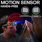 Sogdeco LED Head Torch Rechargeable 2000LM 2 Pack USB Type-C 5 Modes view 5