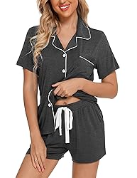 Pjmlifecoco Womens Button Down Pajama Sets Soft