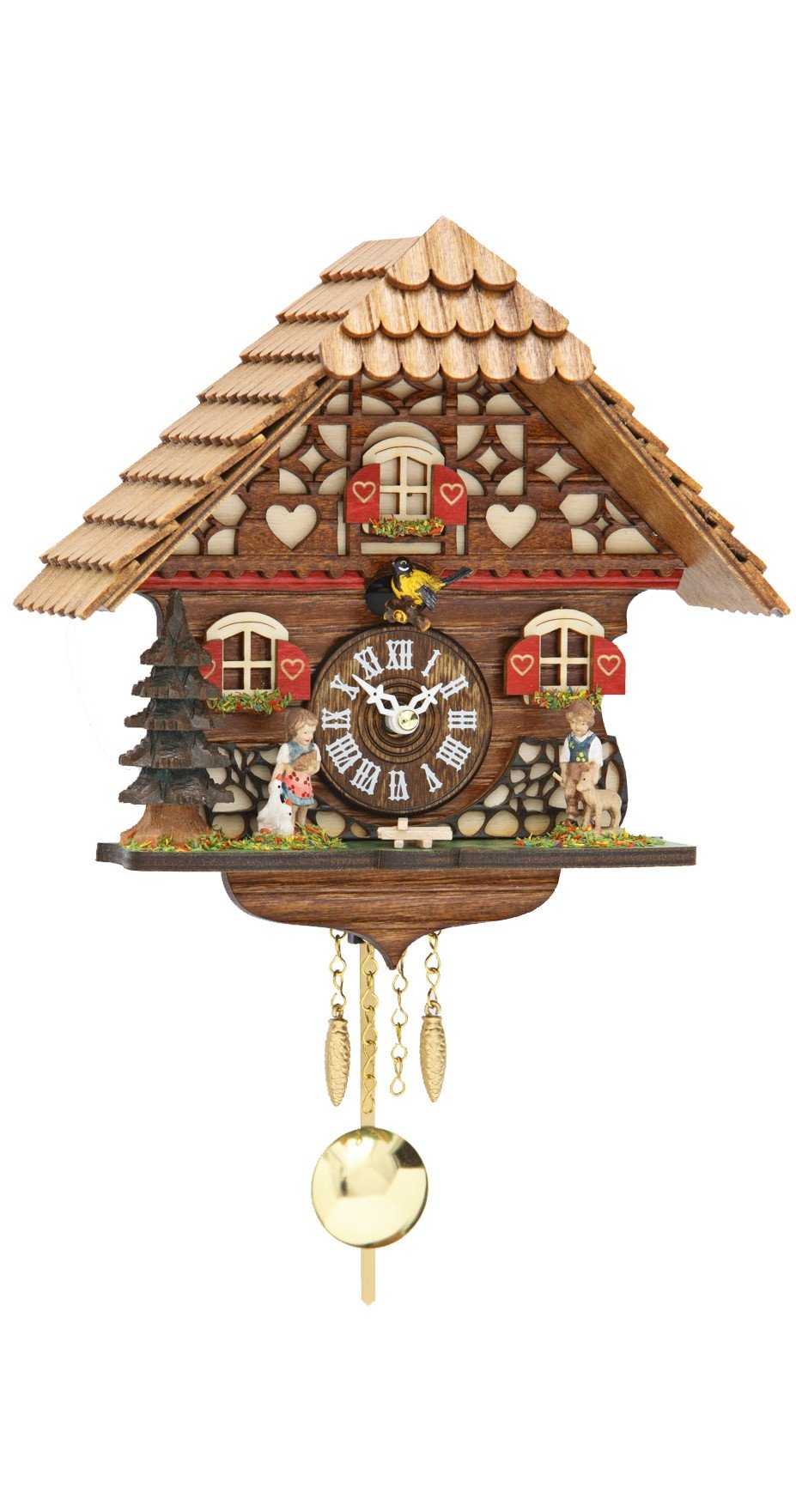 Trenkle Kuckulino Black Forest Clock with quartz movement and cuckoo chime TU 2054 PQ