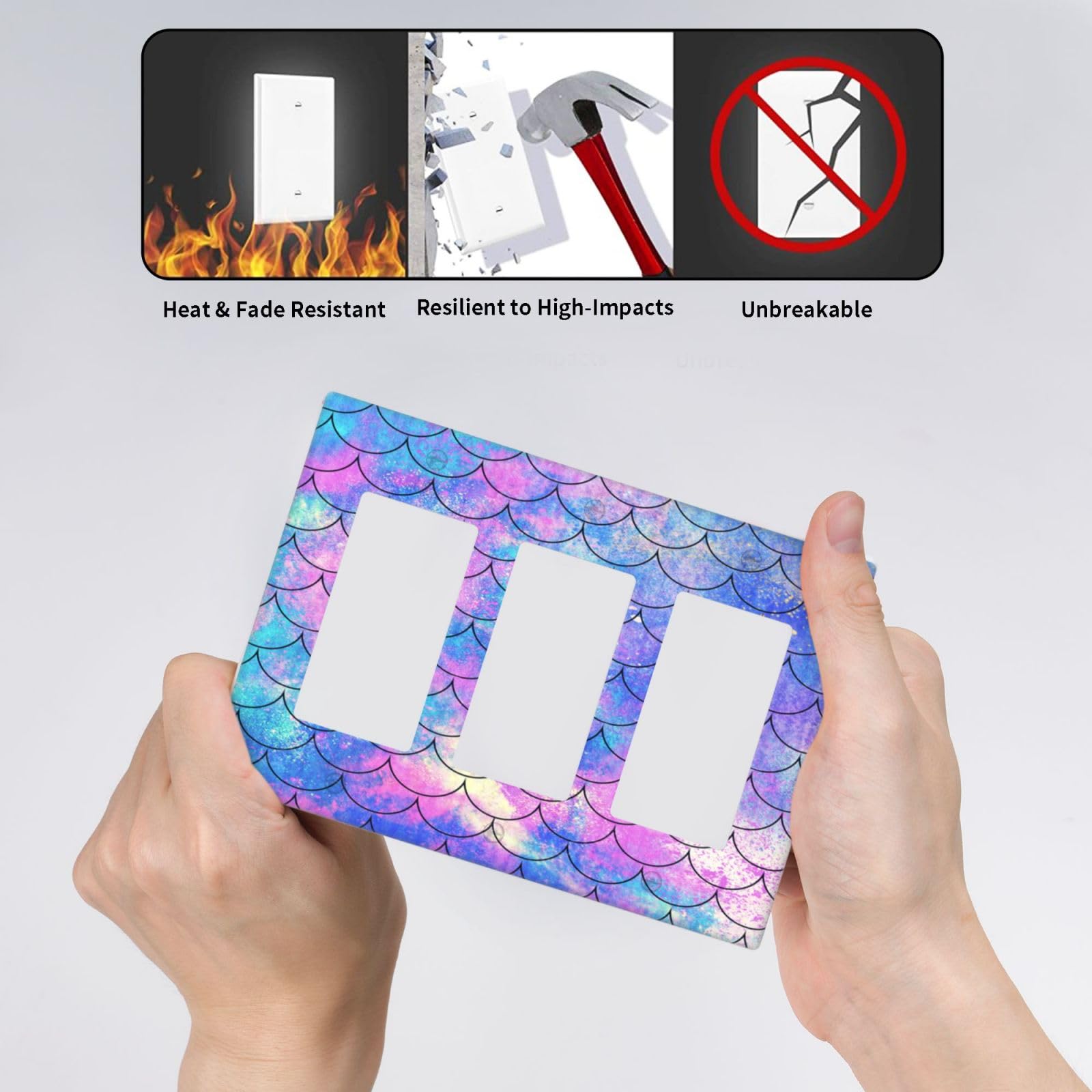 Yamxbfa Ocean Pastel Retro Mermaid Core Triple