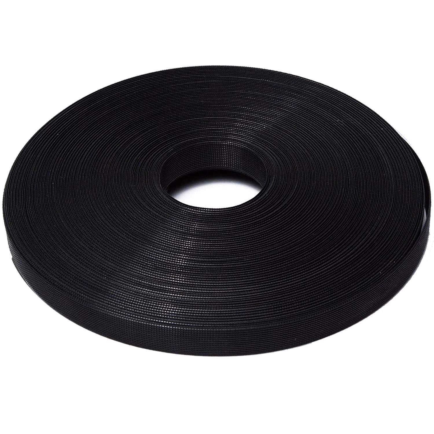 GUGULUZA 50 Yards Polyester Boning for Sewing Wedding Dress Corset Nursing Cap Making 6/8/12/15 mm (Black - 12mm)