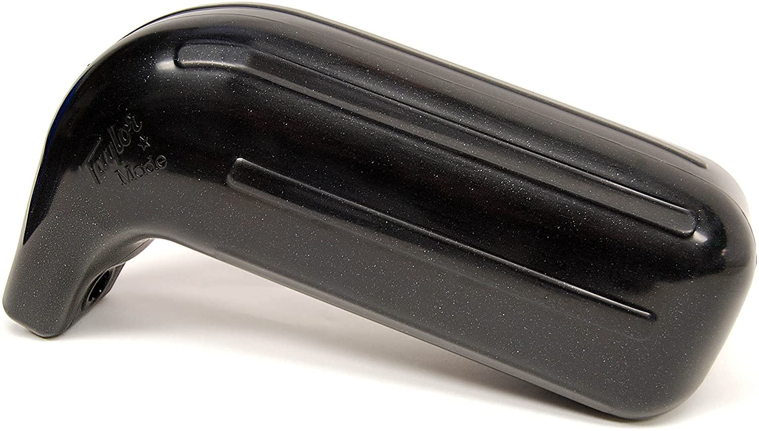 TAYLOR MADE PRODUCTS Taylor Made Low Freeboard Boat Fender 5" x 14", Heavy-Duty Vinyl, Football Needle Inflation Valve, Metallic Black - 2020108233