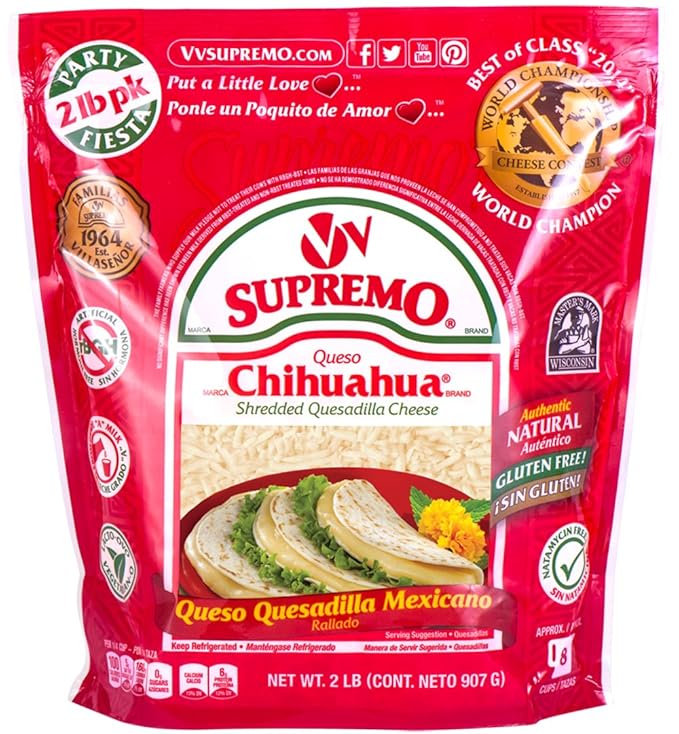 V&V Supremo, Queso Chihuahua , 32 oz. Grocery & Gourmet Food