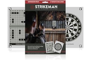 Strikeman 2-Target Expansion Pack: Naval Warfare & Dartboard Set – Dry-Fire Laser Training System That’s Great for Indoor Target Shooting Practice