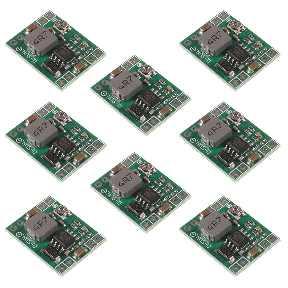 8 Pack Mini MP1584EN DC-DC Buck Converter Adjustable Power Supply Module 24V to 12V 9V 5V 3V