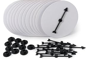 APOSTROPHE GAMES 12 Board Game Arrow Spinners, Family Games Accessories - Blank DIY Gaming Spinners, Create Your Own - Replacement Pieces - Stocking Stuffers