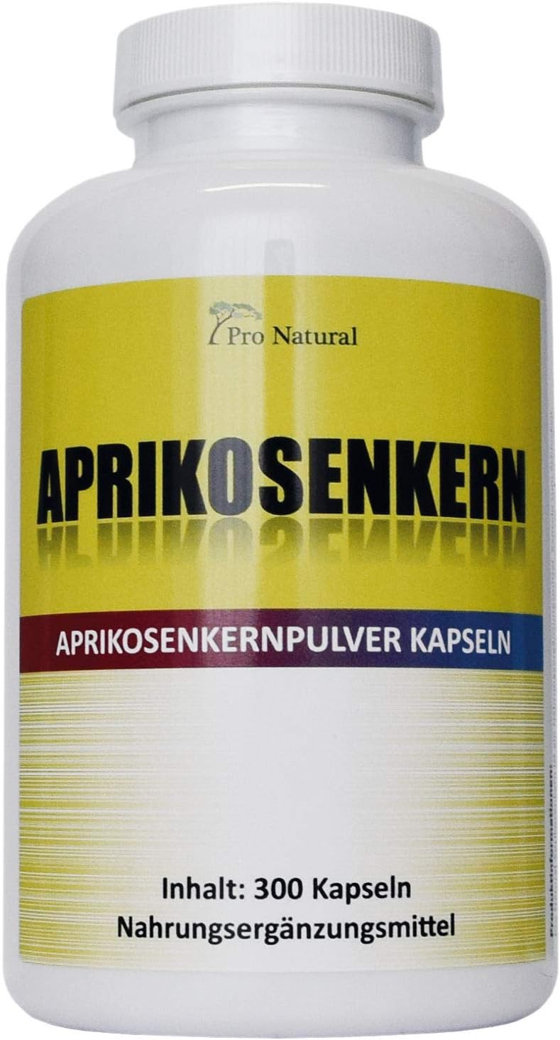 Aprikosenkern Kapseln je 430mg, 300 vegane bittere Aprikosenkerne