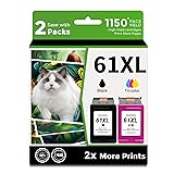 61XL Ink Cartridge Replacement for HP 61 XL