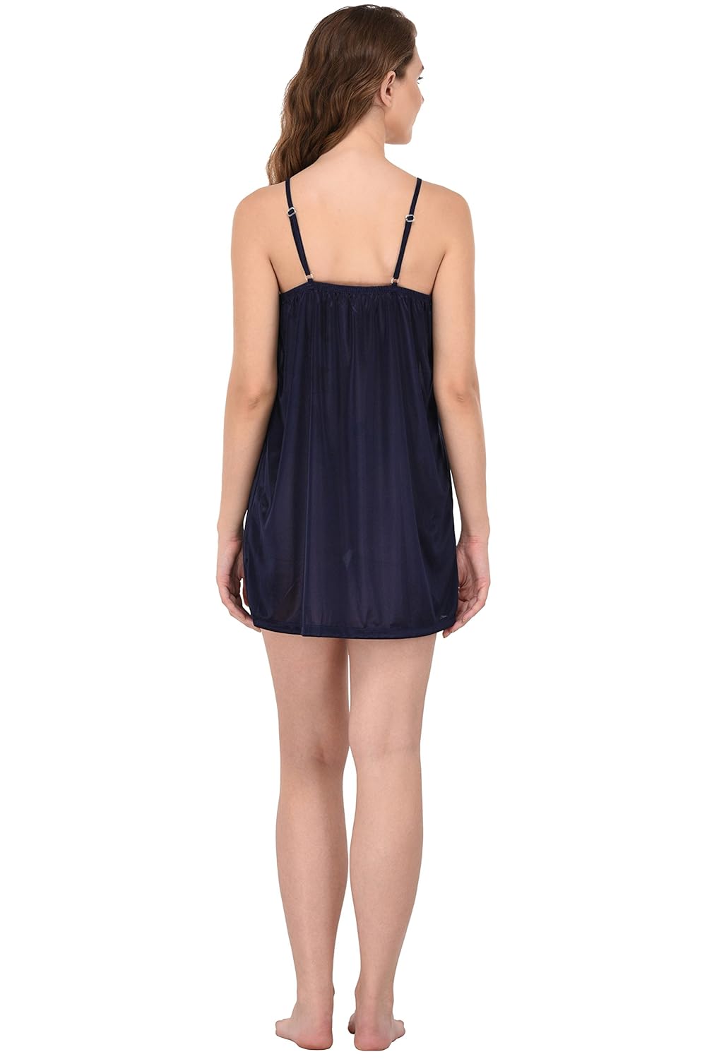 you forever women's solid navy nighty & bra panty