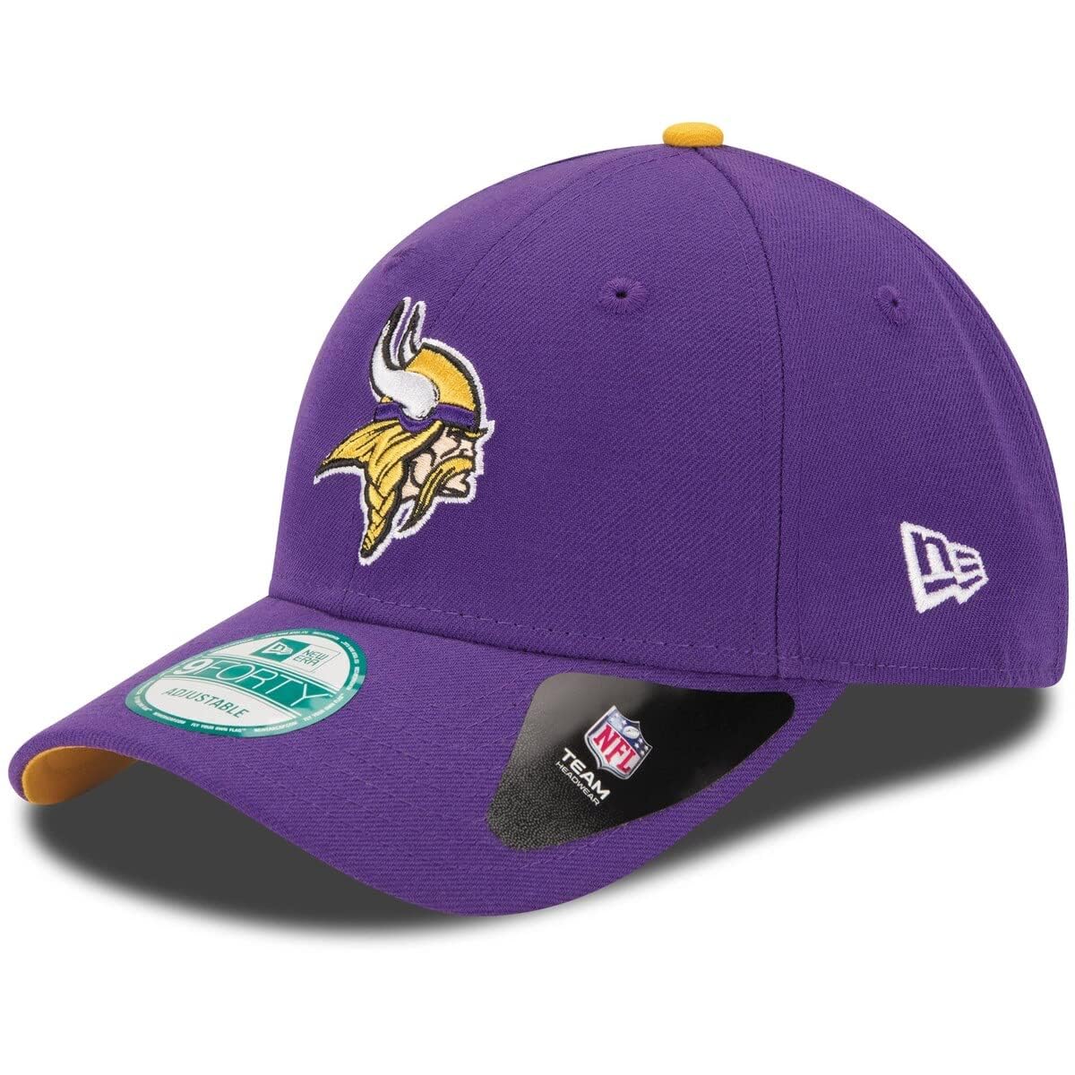 New Era NFL The League 9FORTY Adjustable Hat Cap One Size (US, Alpha, One Size, Minnesota Vikings - Purple) Image