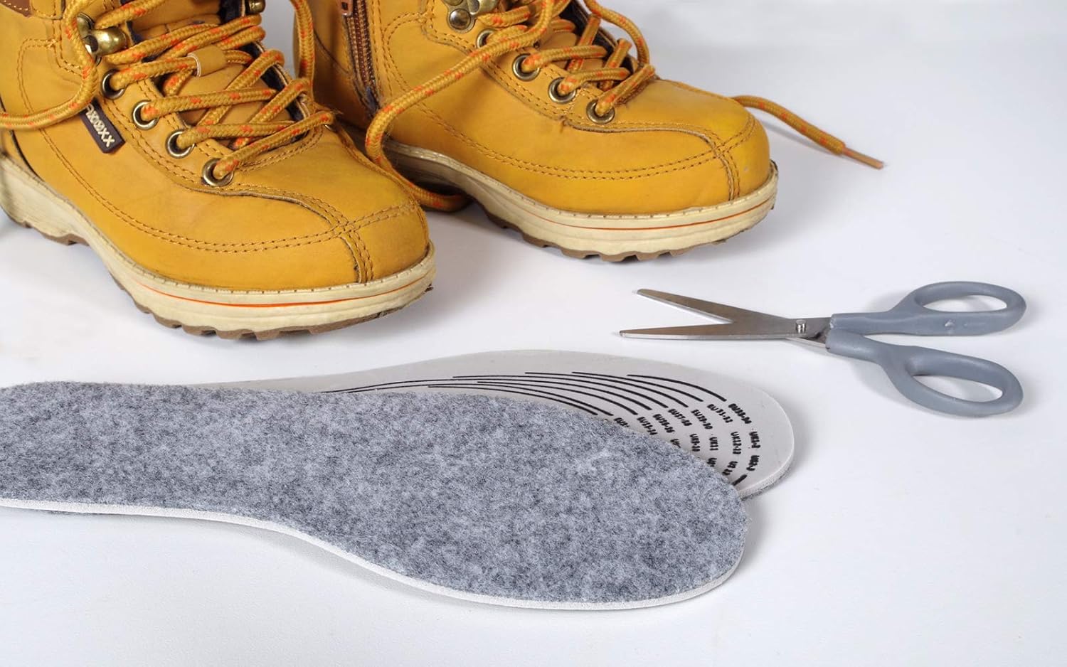 Kids Insoles for Warm Feet, Thermal Felt Shoe Inserts for Children Cut to Fit, Cushioned Latex Foam with Activated Carbon - Image 4