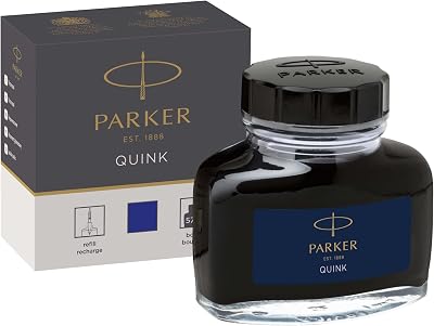 Parker Fountain Pen Ink Bottle Blue QUINK 57 ml