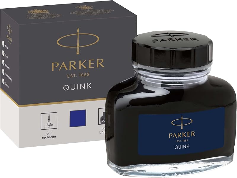 Parker Fountain Pen Ink Bottle Blue QUINK 57 ml