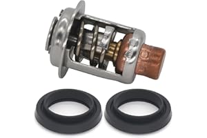 QuickMarine 393659 Thermostat & Seals Kit for Johnson Evinrude 5-235 HP Outboard Motor Engine Replaces 5005440 8330720 777260 Sierra 18-3543 18-3553 Stainless Steel