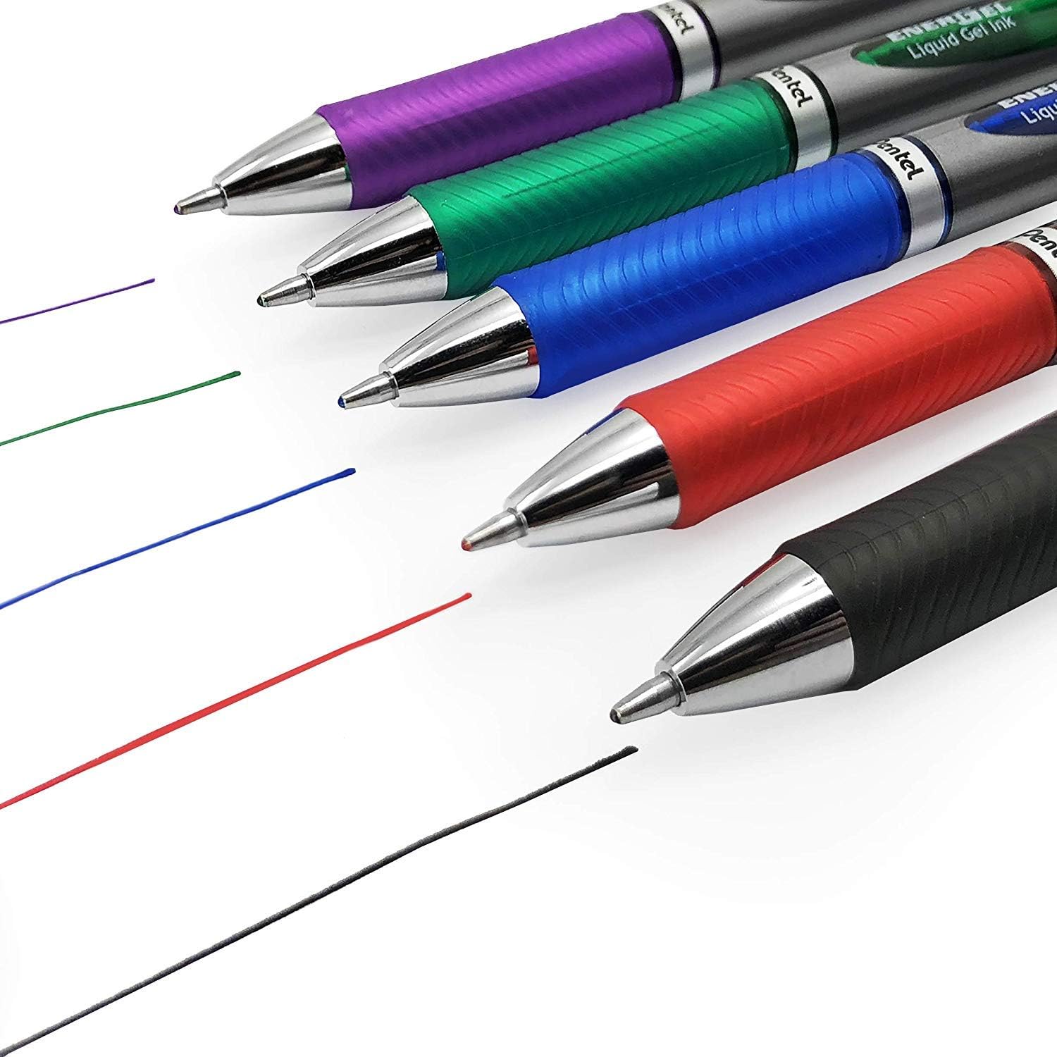 Pentel-Energel BL80 Retractable Liquid Gel Ink Rollerball Pen - 1.0mm - Black - Pack of 3, 3 count (Pack of 1) - Image 4