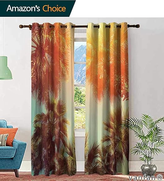 Amazon Com Lqqbstorage Custom Pattern Curtains Door Window Decor