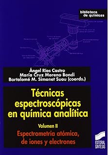 Aspectos básicos y espectrometría molecular Técnicas espectroscópicas en química analítica: Amazon.es: Ríos Castro, Ángel, Moreno Bondi, María Cruz, Simonet Suau, Bartolomé: Libros