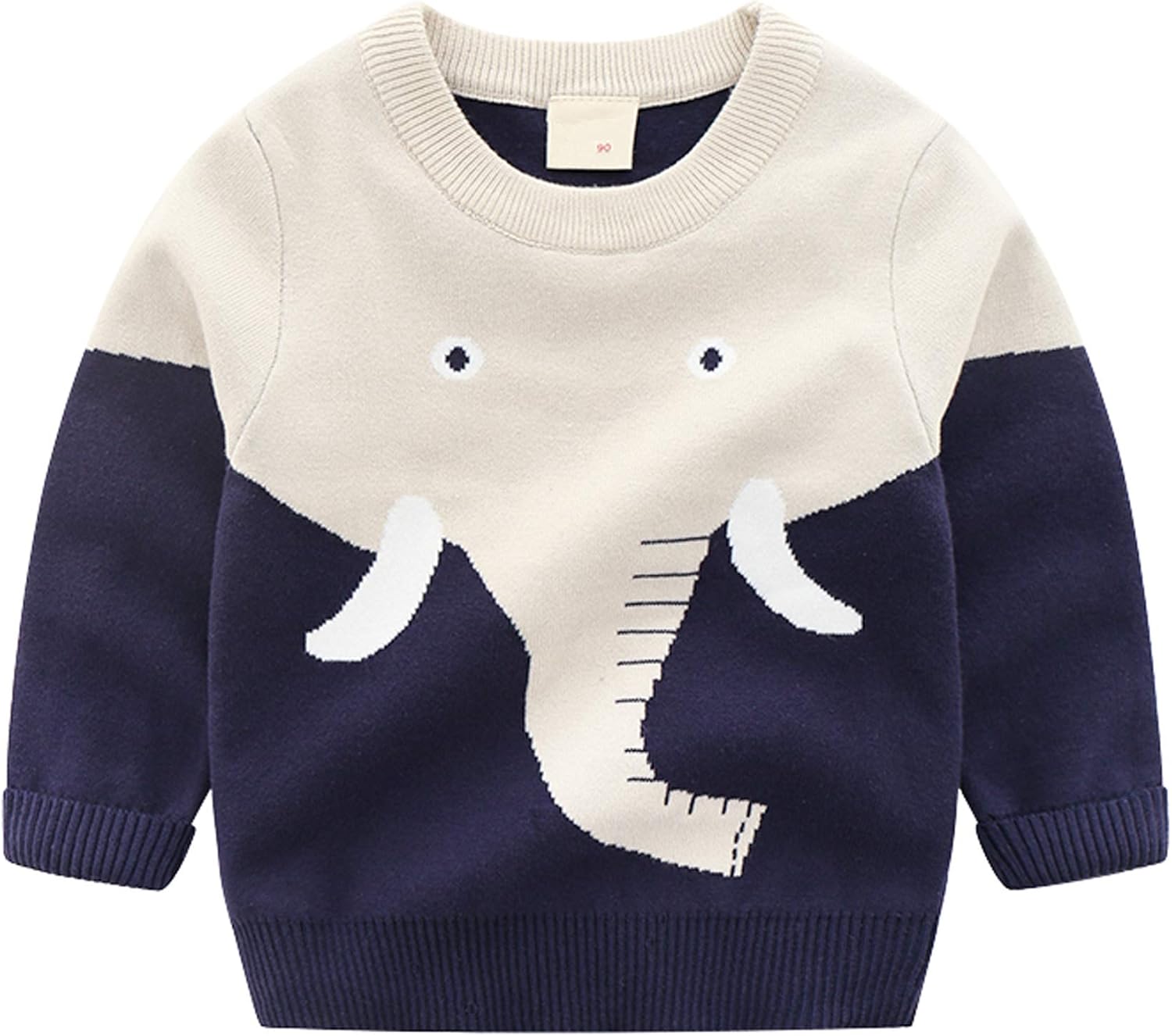 HUAER& Baby Boys Girls Knit Sweater Unisex Cotton Cartoon Animal Pullover Sweatshirt: Clothing