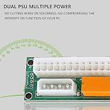 Kopinma 2x Dual PSU Adapter Synchronous Double Power Supply Board ATX 24 Pin to view 6