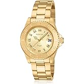 Invicta Women's Angel 40mm Gold Tone/Rose Tone Stainless Steel Quartz Watch, Gold (Model: 14321, 14368)