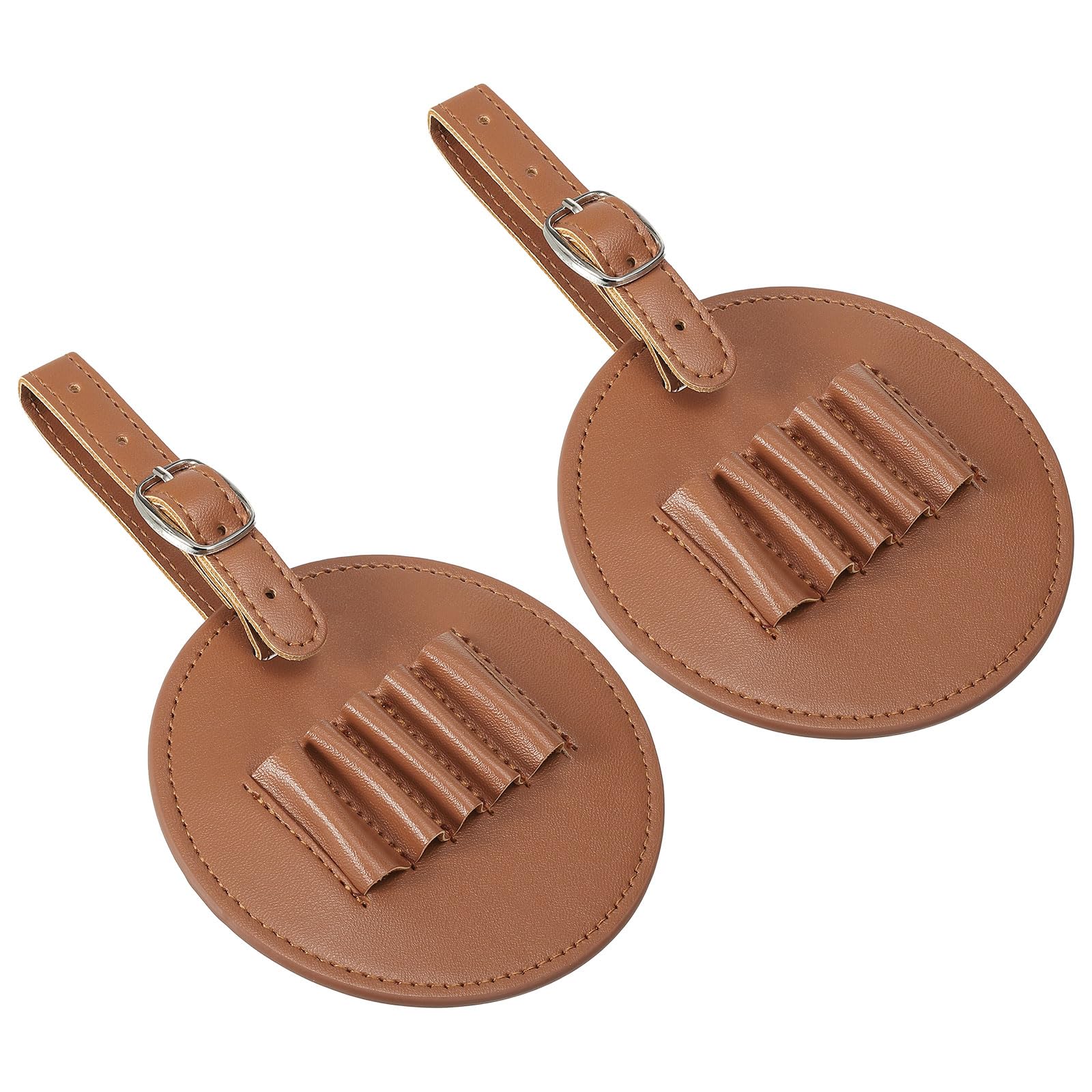 PATIKIL Golf Tee Holder, 2 Pack Golf Tees Carry Pouch Bag for Women Men Belt Storage, Brown