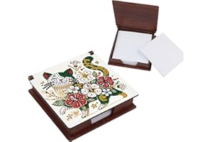 FORMEYDEMI Cat Diamond Painting Kit Note Box,Memo Paper Storage Box Diamond Art,Sticky Note Holder Diamond Art,Diamond Painting Memo Pad For Office Desk. (Cat)