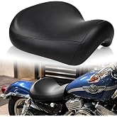 PSLER Motorcycle Driver Seat Cushion for Sportster 883 1200 72 48 1983-2003 | front driver solo seat replacement, built-in high elastic cotton, wrapped in wear-resistant leather, Smooth