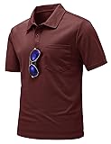 TBMPOY Men's Polo Golf Shirts Short Sleeve Quick